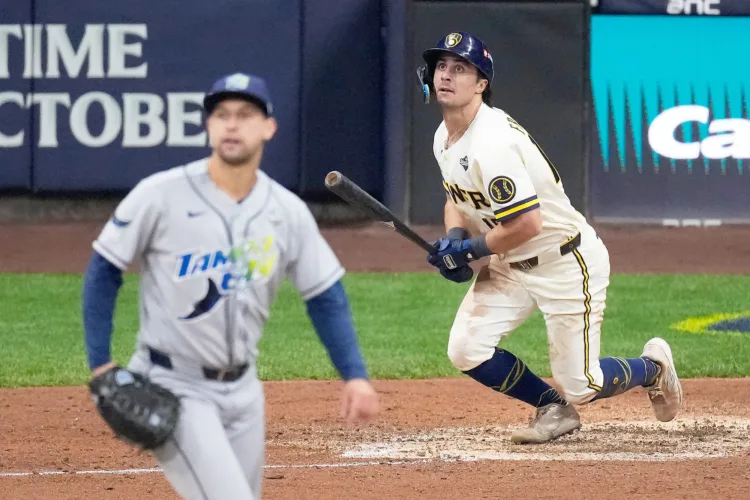 Frelick, Pratt lift Brewers to 5-4 comeback win over Rays
